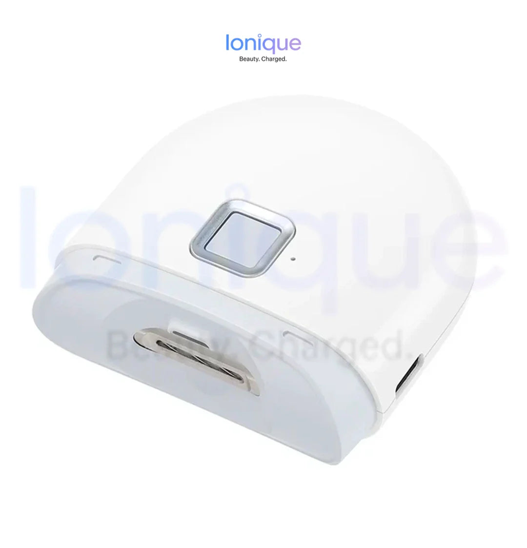 Ionique | 2‑em‑1  Cortador e Polidor Elétrico de Unhas – Recortador Automático com LED, Recarregável & Silencioso