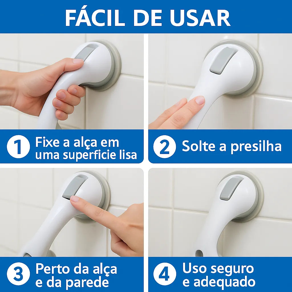 Barra de Apoio Portátil para Banheiro