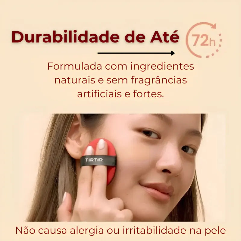 Base Cushion Red Glow Coreana – Pele Impecável em Segundos