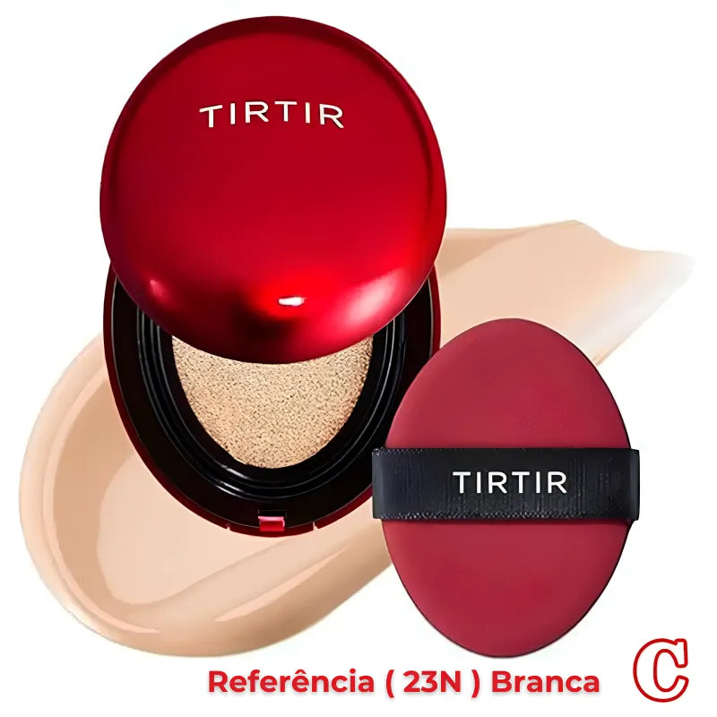 Base Cushion Red Glow Coreana – Pele Impecável em Segundos
