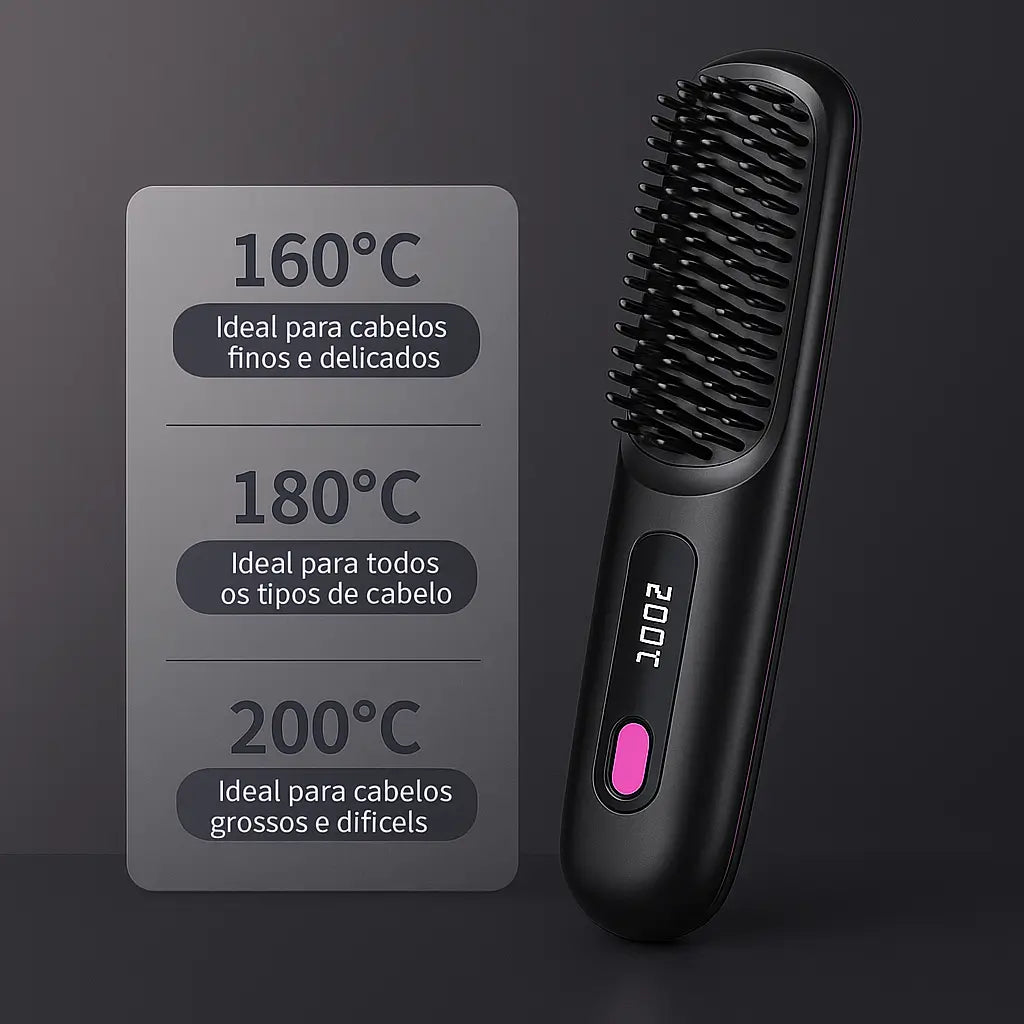 UltraLiss Marivella® - Escova Alisadora Portátil Profissional - .(QUEIMA DE ESTOQUE).