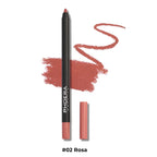 Lápis Delineador Fosco e Batom Contorno Hidratante à Prova D'Água