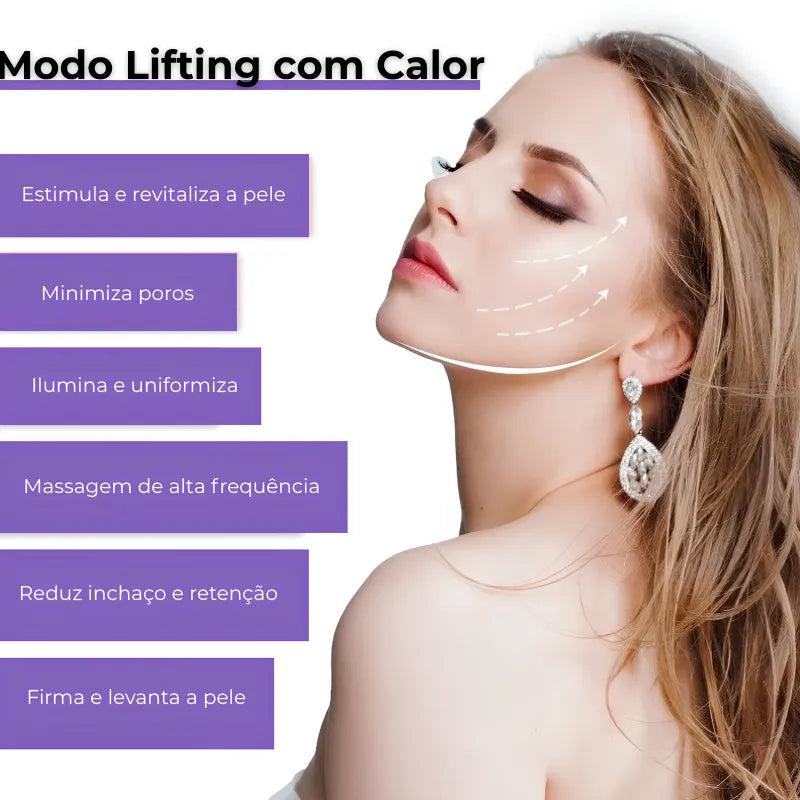 Massageador Facial Lifting para Rosto e Pescoço