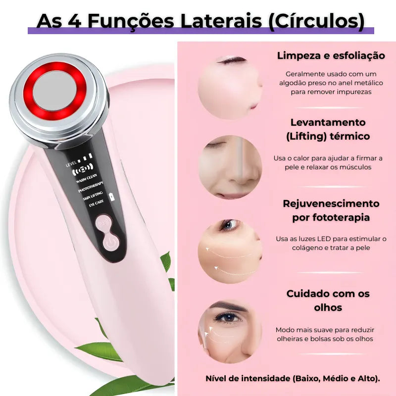 Massageador Facial Lifting para Rosto e Pescoço