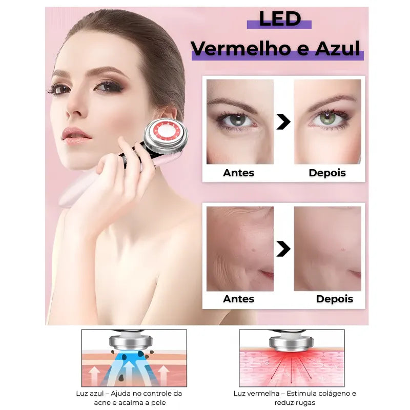 Massageador Facial Lifting para Rosto e Pescoço