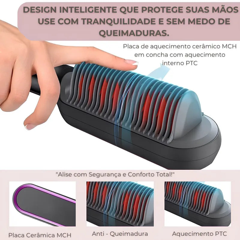 Pente Alisador Jole Store 2025 - Fios Lisos e Protegidos em Minutos