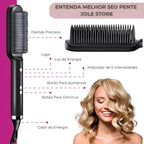 Pente Alisador Jole Store 2025 - Fios Lisos e Protegidos em Minutos