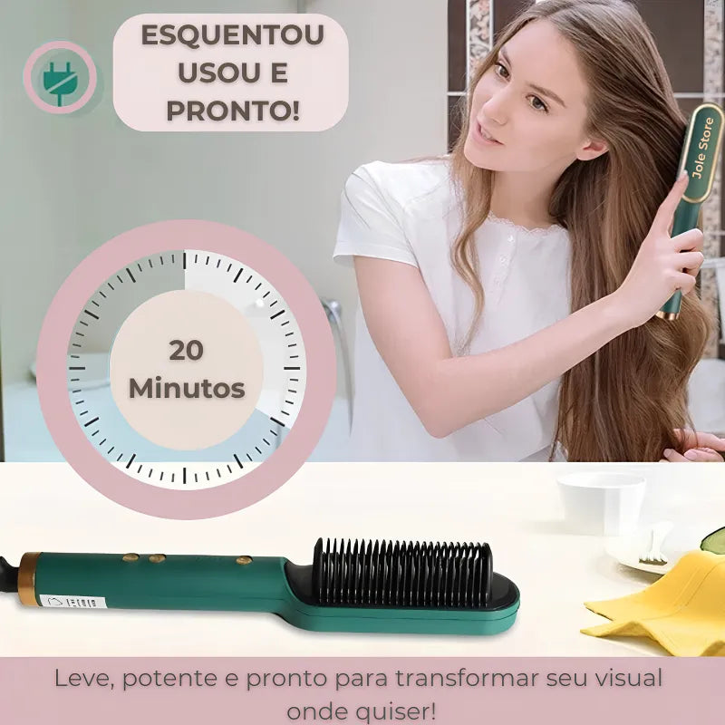 Pente Alisador Jole Store 2025 - Fios Lisos e Protegidos em Minutos