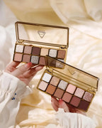 Sombras Glam Pro 12 Cores – Foscas, Brilhantes e Glitter Resistentes à Água