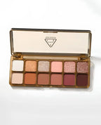 Sombras Glam Pro 12 Cores – Foscas, Brilhantes e Glitter Resistentes à Água