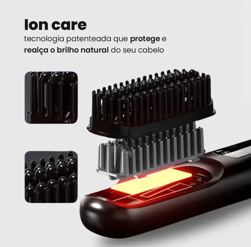 UltraLiss Marivella® - Escova Alisadora Portátil Profissional - .(QUEIMA DE ESTOQUE).